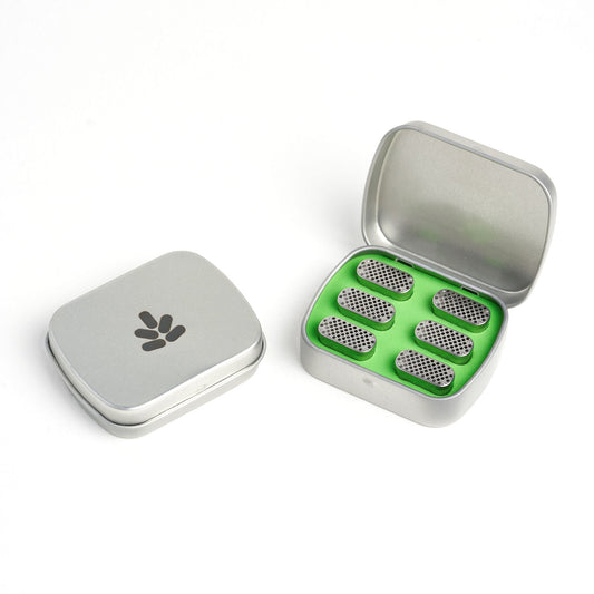 The bud case bundle with lid open.